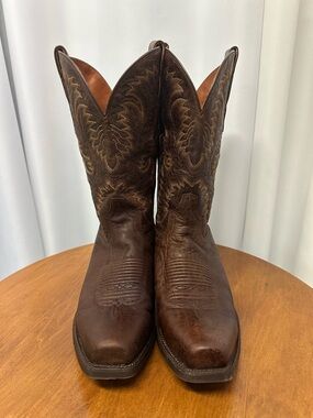 Dan Post men’s Brown distressed Western Leather Cowboy Boots size 9 ew